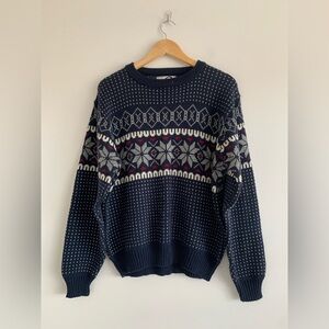 Steep Slopes Vintage Grandpa Holiday Sweater XL